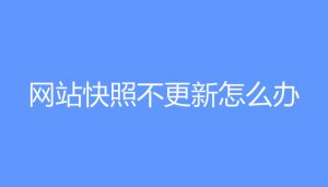 百度快照变更对网站的影响